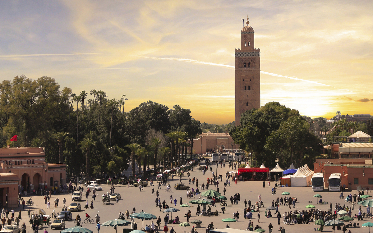 Koutoubia Moschee in Marrakesch, Marokko