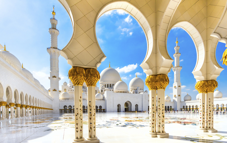 Shekih Zayed Moschee in Abu Dhabi, VAE