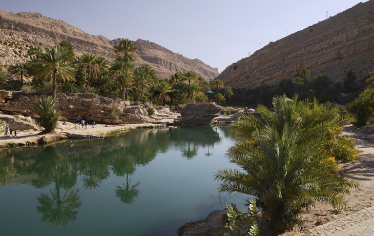 Das immergrüne Wadi Bani Khalid, Oman