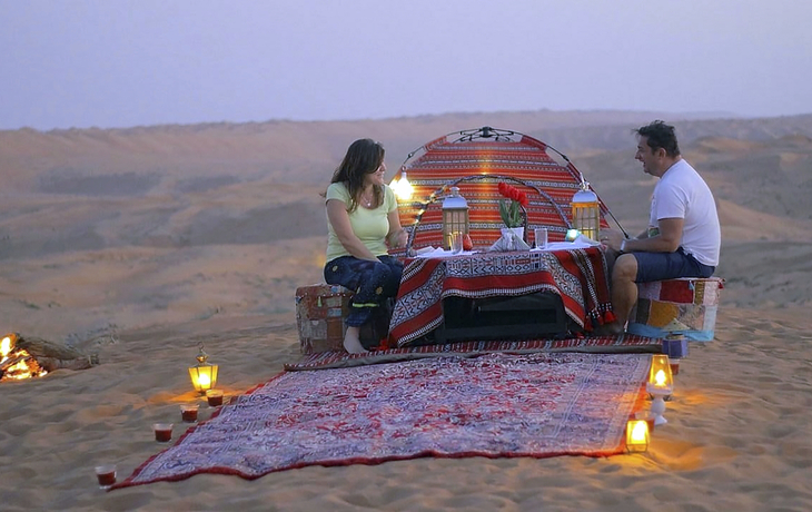Beispiel Wüstencamp Wahiba Sands