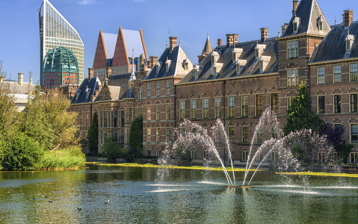 Der Binnenhof, Sitz des Parlaments in Den Haag, Niederlande