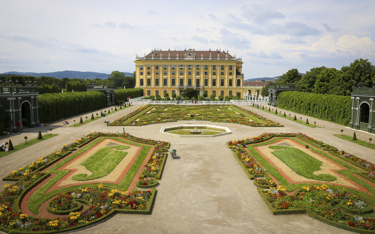 Schloss und Park Schönbrunn in Wien, Österreich