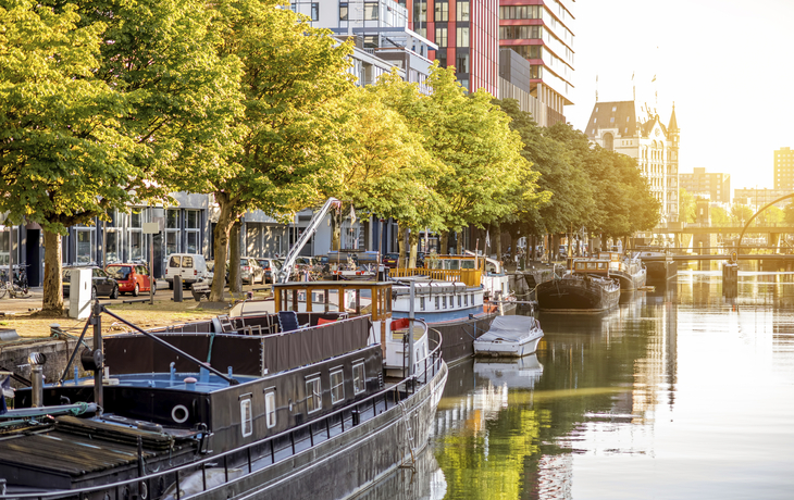 Grachten in Rotterdam, Niederlande