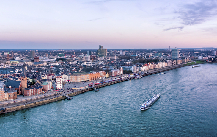 Skyline von Düsseldorf, Deutschland
