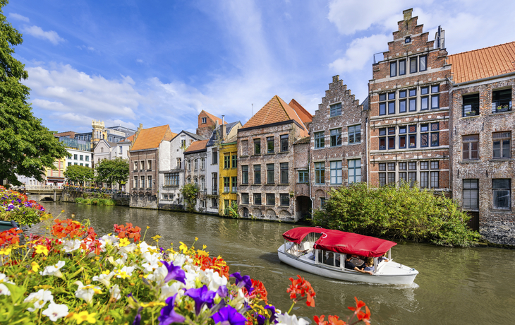 Gracht in Gent, Belgien