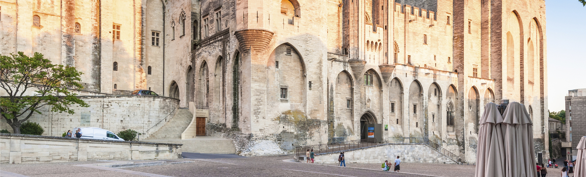 Papstpalast in Avignon, Frankreich