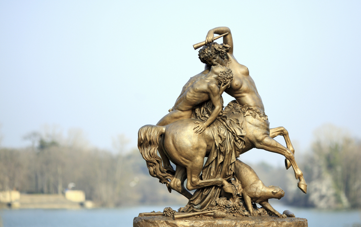 Statue im Parc de la Tête d'Or in Lyon, Frankreich
