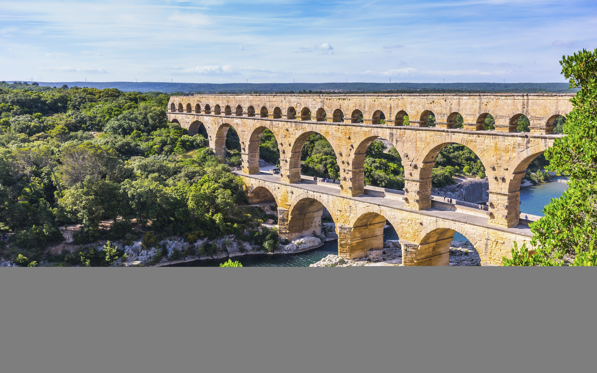 Pont du Gard bei Avignon, Frankreich