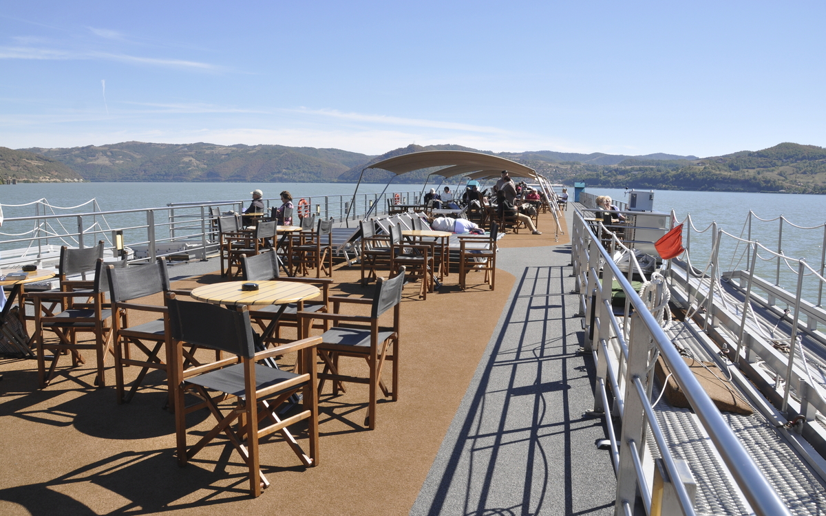 Sonnendeck der MS Gloria