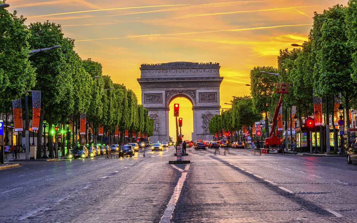 Arc de Triomphe in Paris, Frankreich