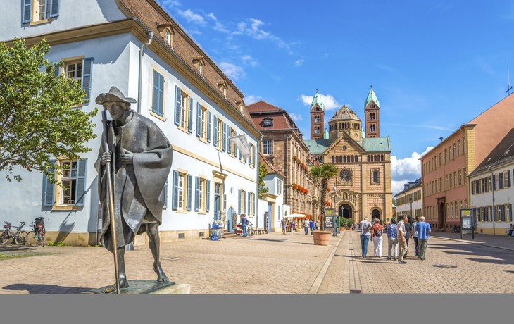 Fußgängerzone von Speyer, Deutschland