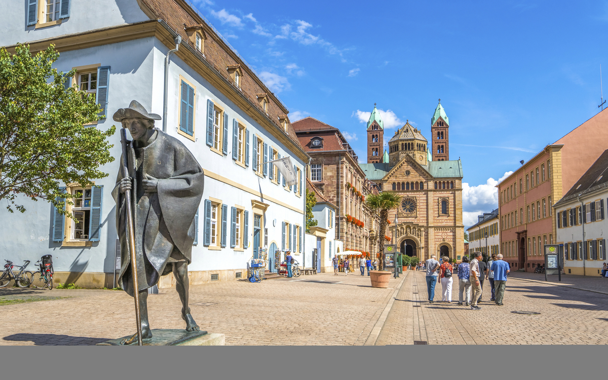 Fußgängerzone von Speyer, Deutschland