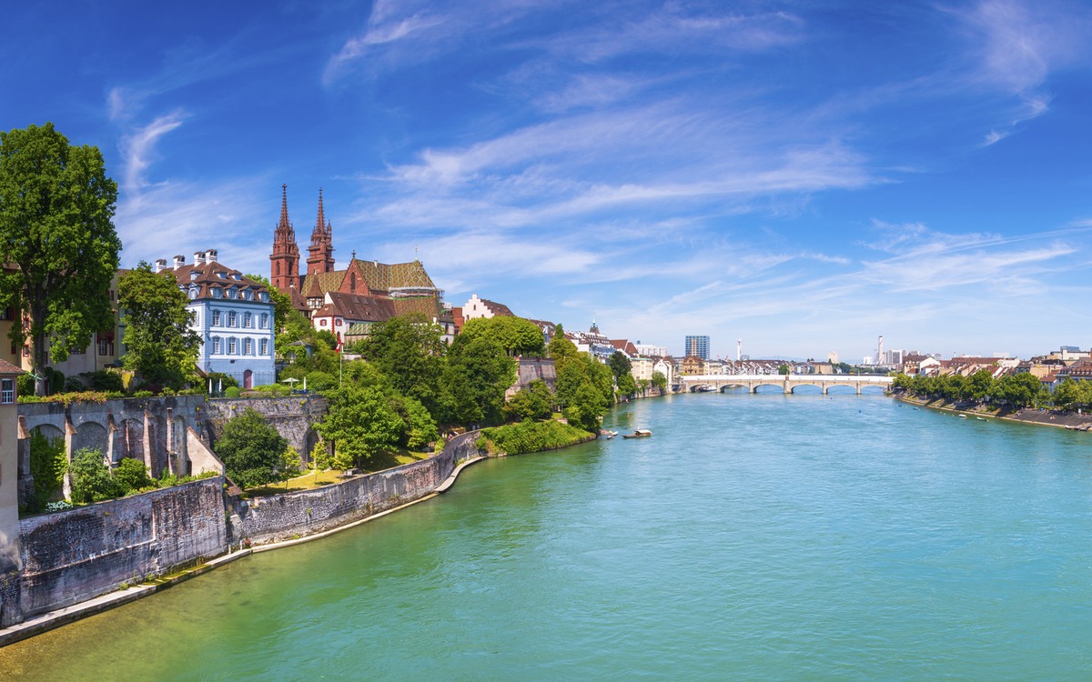 Basel am Rhein, Schweiz
