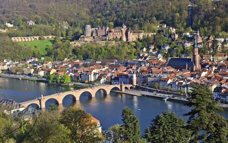 Panoramablick auf Heidelberg, Deutschland