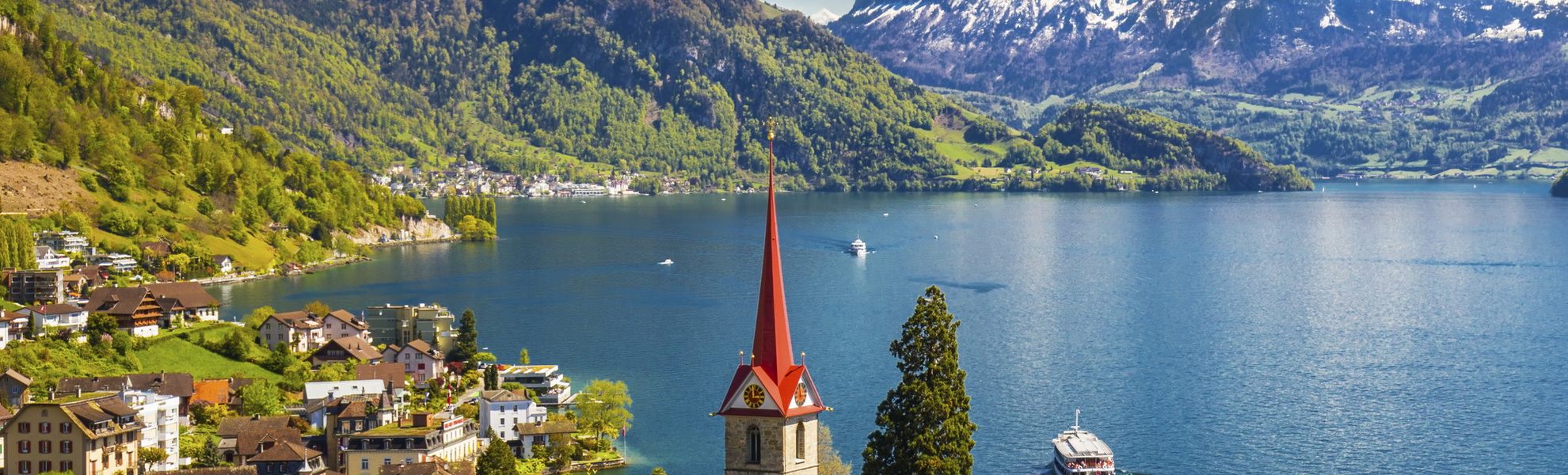 Der Vierwaldstaettersee in Luzern, Schweiz
