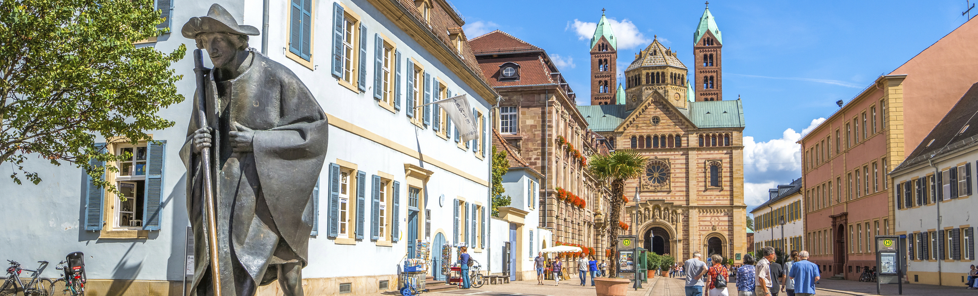 Fußgängerzone von Speyer, Deutschland