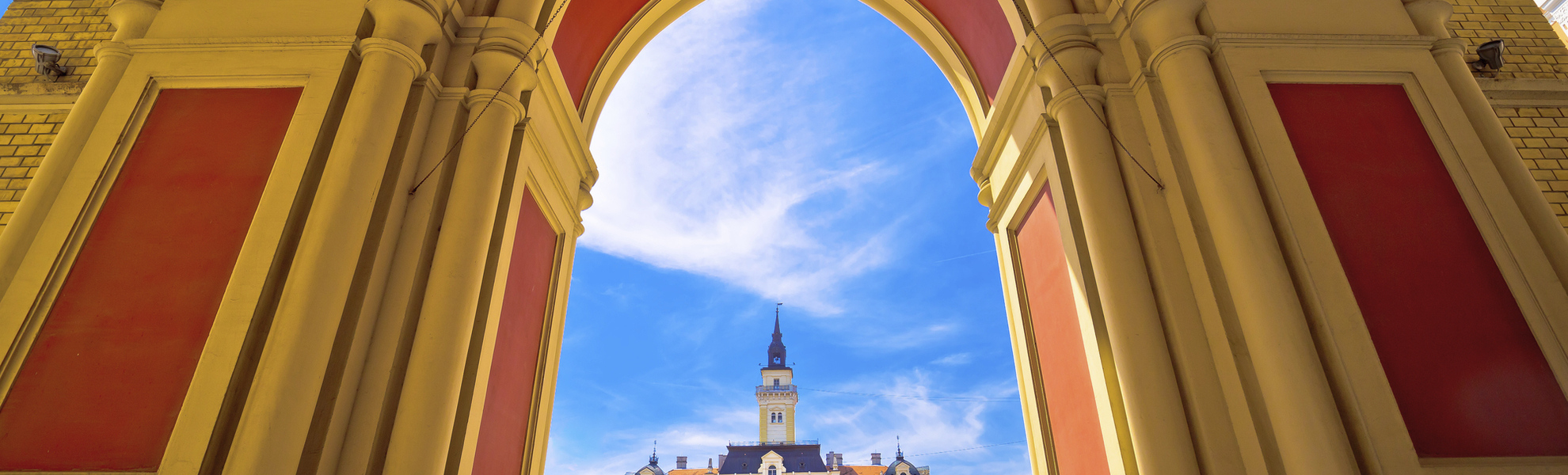 Platz der Freiheit in Novi Sad, Serbien