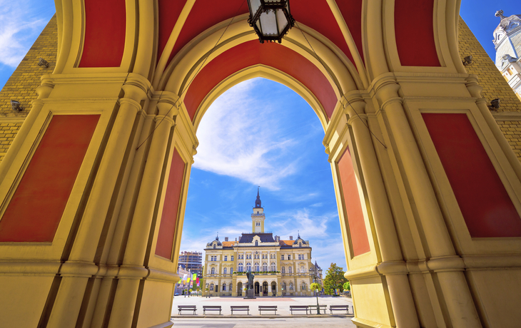 Platz der Freiheit in Novi Sad, Serbien