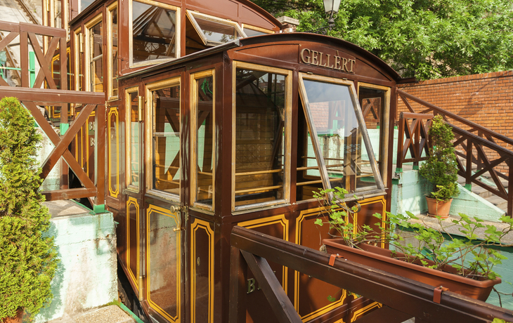 Gellert Aufzug, Budapest, Ungarn
