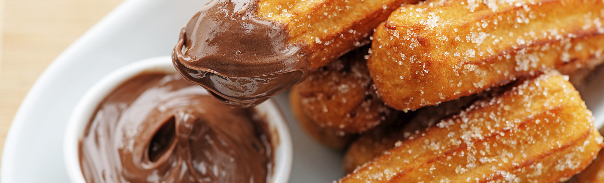 Churros mit Schokoladensauce, Spanien