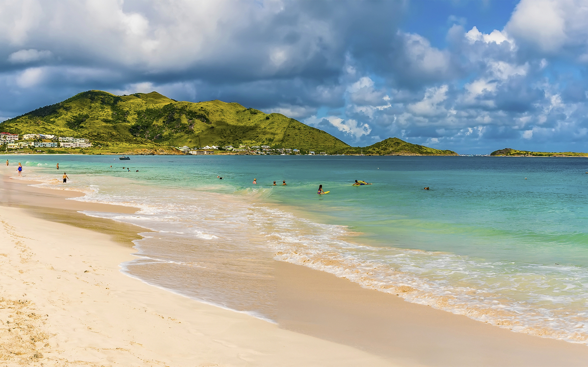 Strandpanorama, Saint Maarten