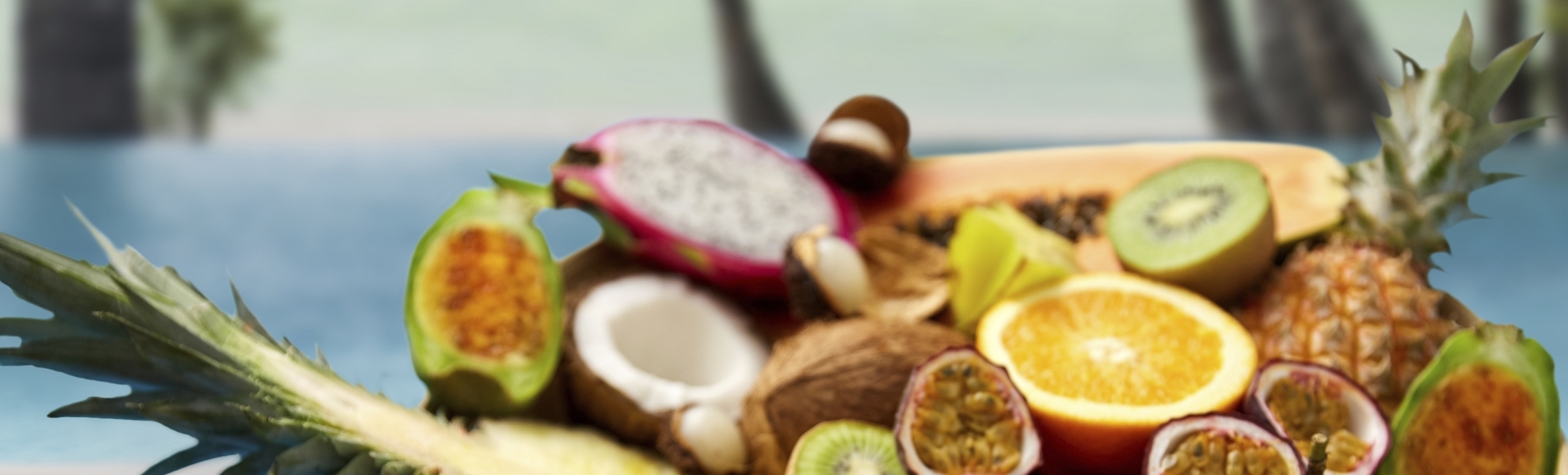 tropischer Obstteller