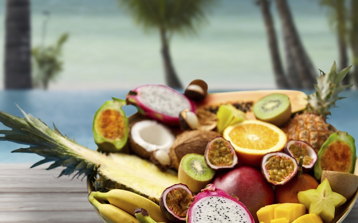 tropischer Obstteller