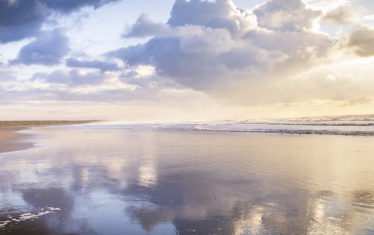 Ijumuiden Strand in Amsterdam, Niederlande