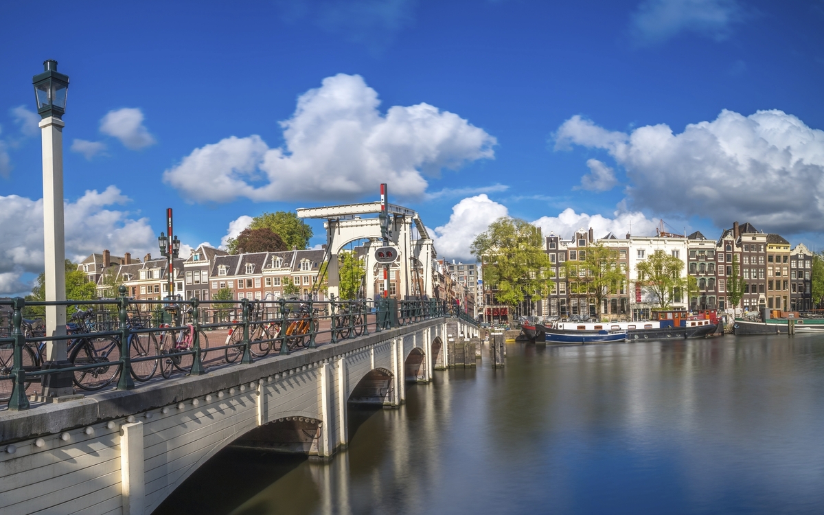 Magere Brücke in Amsterdam, Niederlande