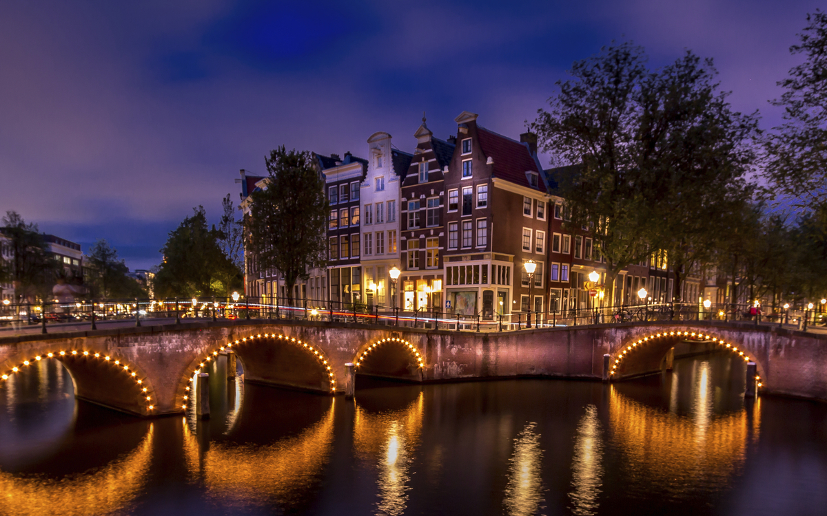 Rhein Kanal in Amsterdam, Niederlande