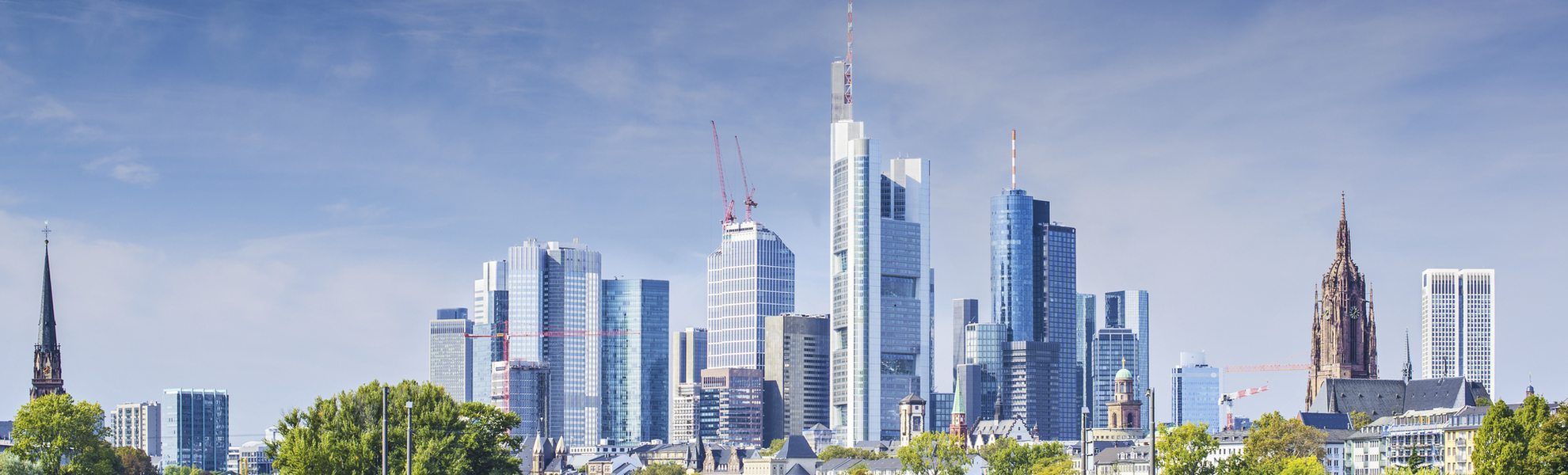 Skyline von Frankfurt, Deutschland