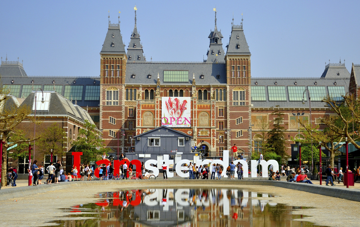 Das Rijksmuseum in Amsterdam, Niederlande