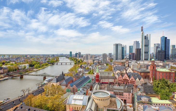 Slkyline von Frankfurt am Main, Deutschland