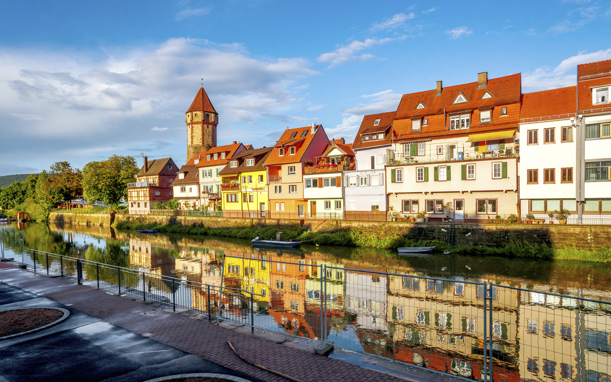 Haeuser in Wertheim, Deutschland
