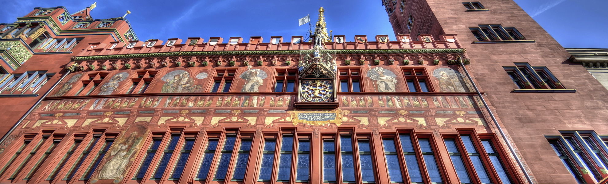 Rathaus von Basel, Schweiz
