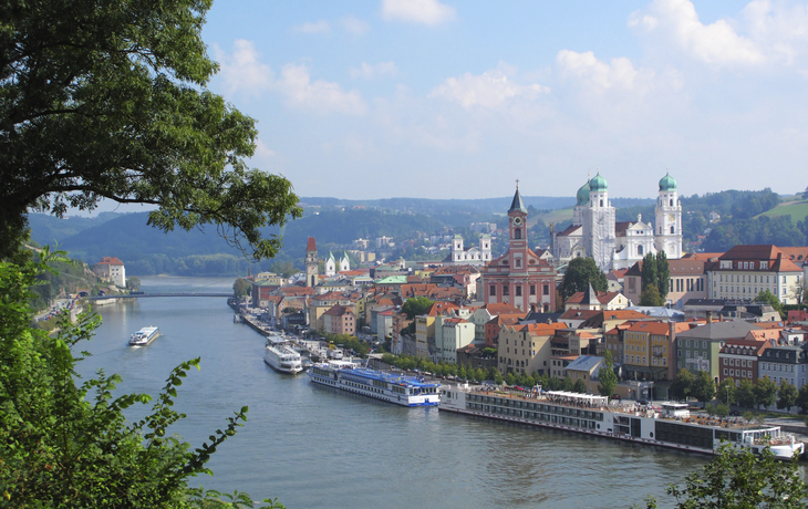 Blick auf Passau an der Donau, Deutschland