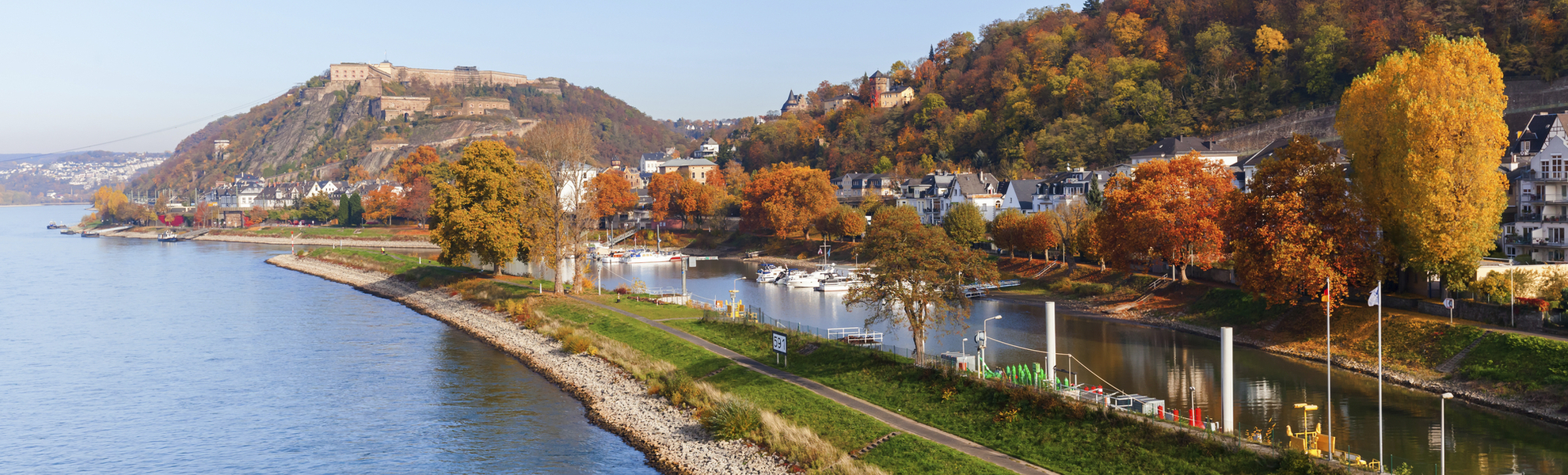 Panorama von Koblenz, Deutschland