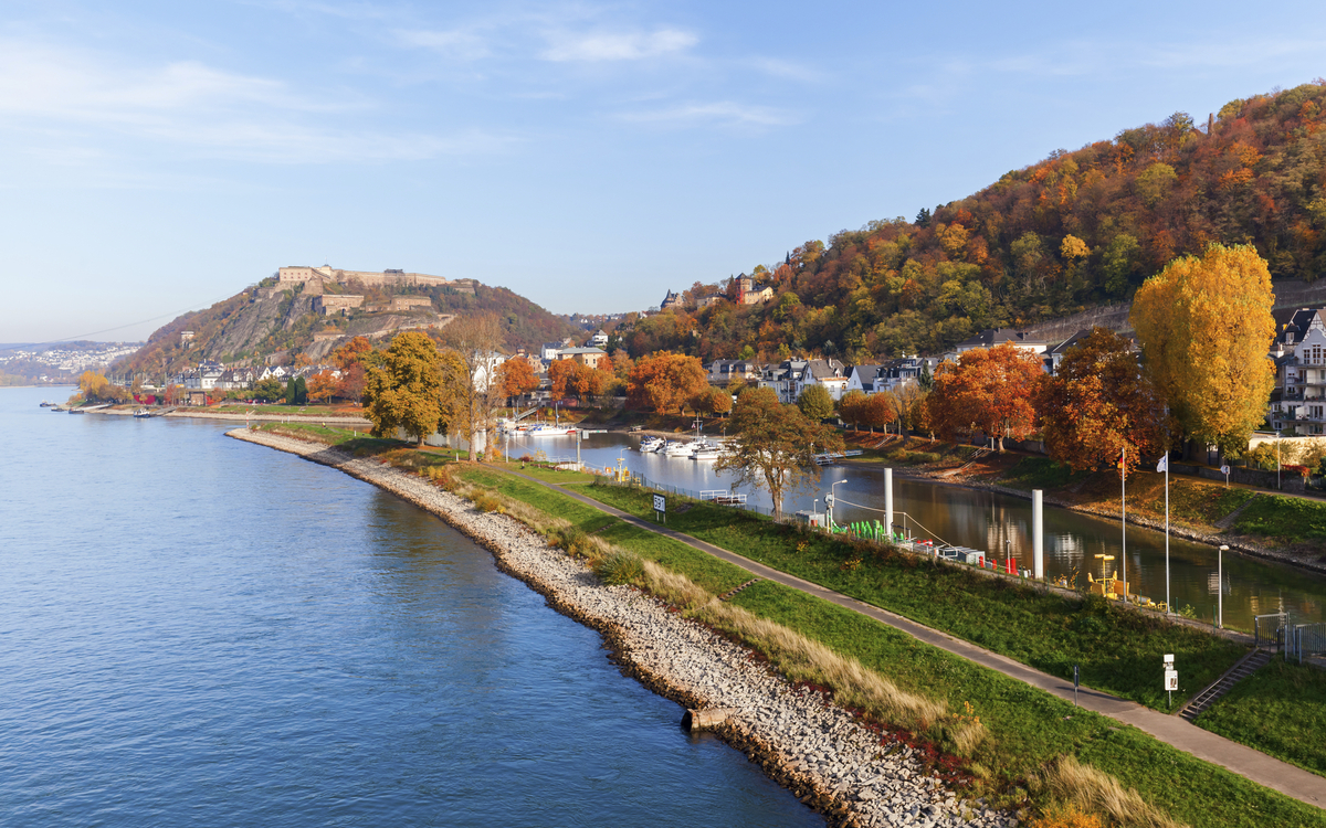 Panorama von Koblenz, Deutschland