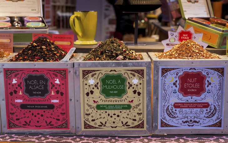 Weihnachtsmarkt in Muehlhausen, Frankreich