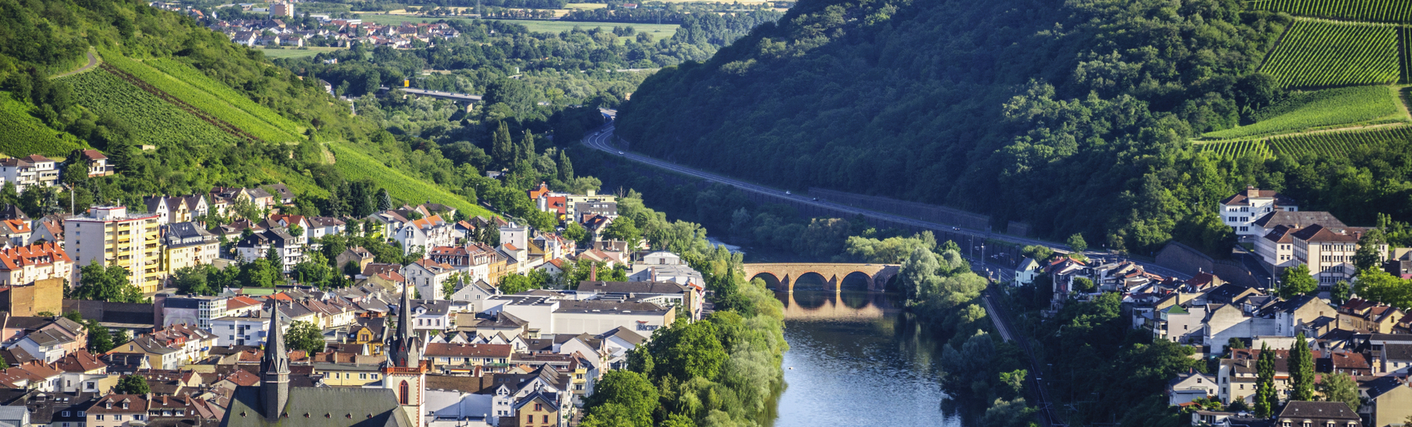 Panorama von Bingen, Deutschland