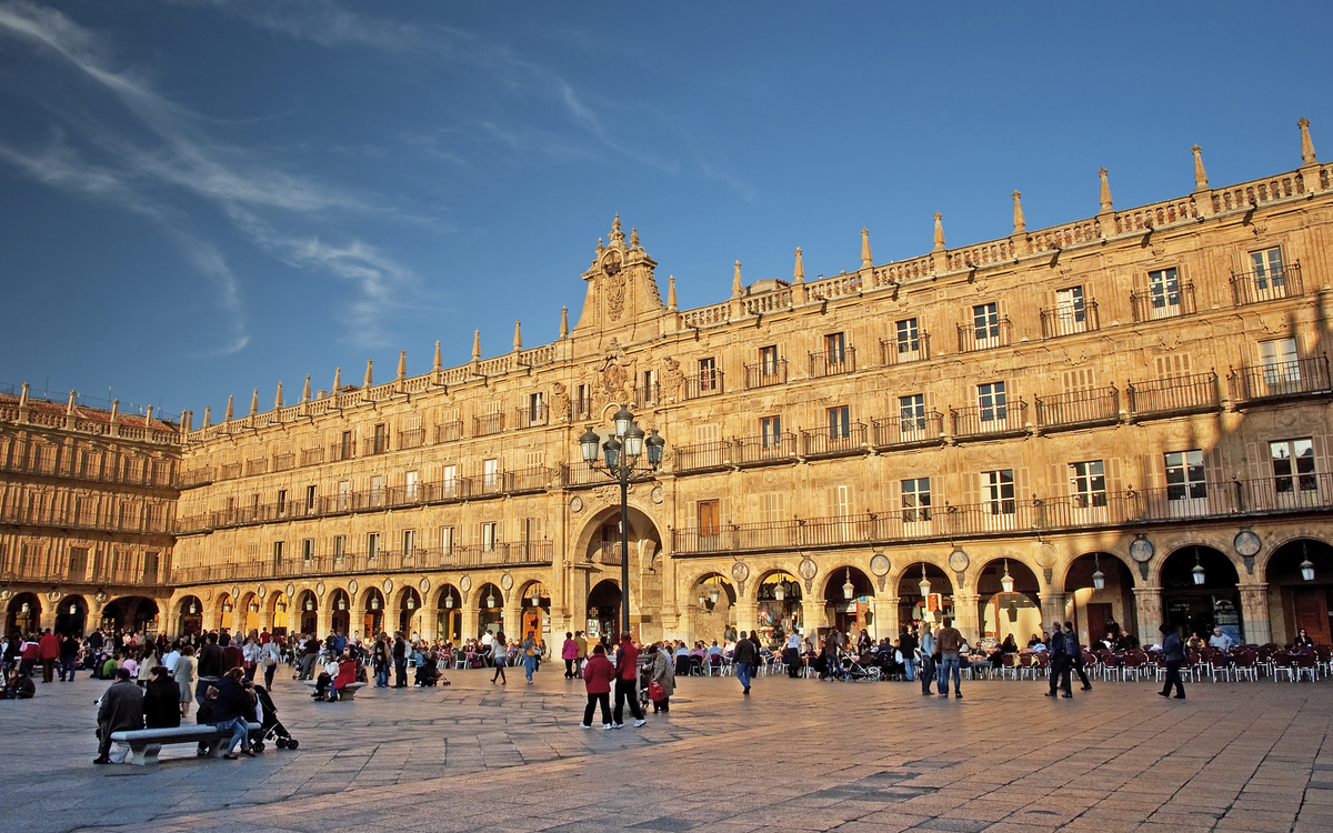 Hauptplatz Plaza Mayor in Salamanca, Spanien