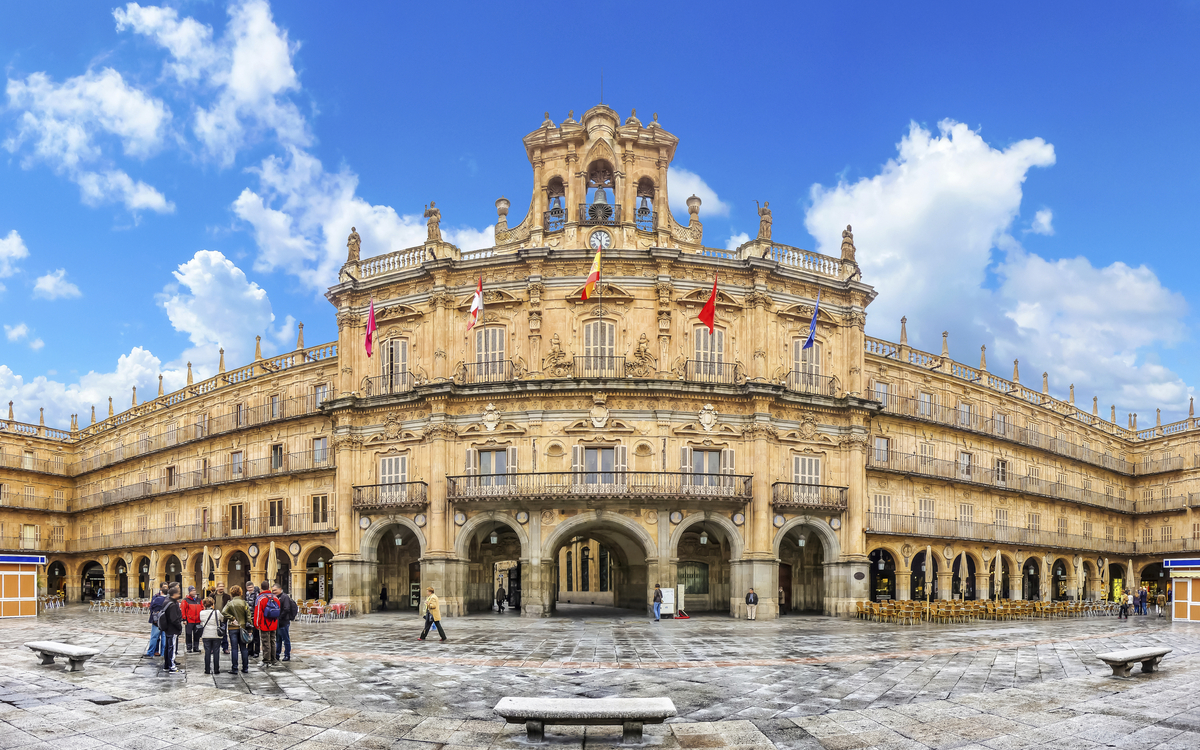 Plaza Mayor in der Stadt Salamanca, Spanien