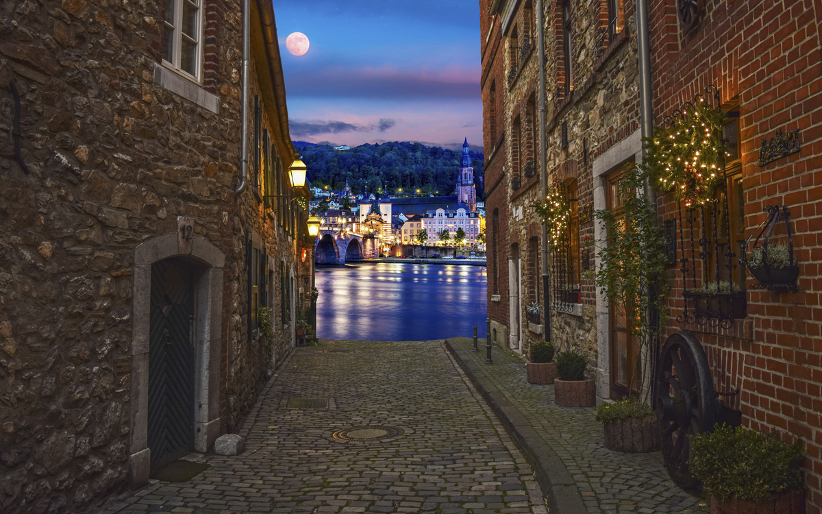 Heidelberg, Sicht auf den Neckar