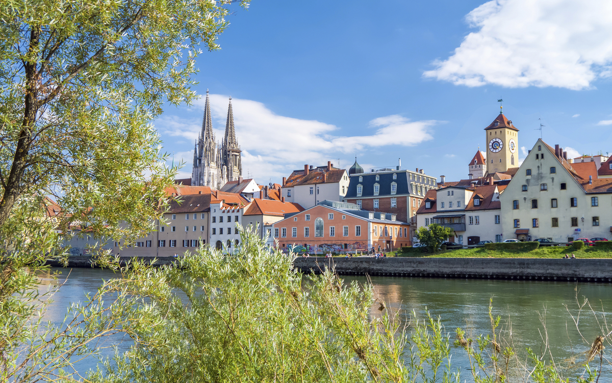 Panorama von Regensburg, Deutschland