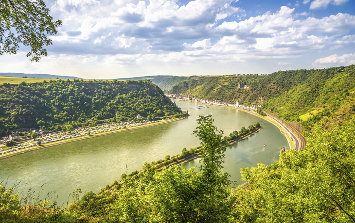 Rhein bei St. Goarshausen, Deutschland