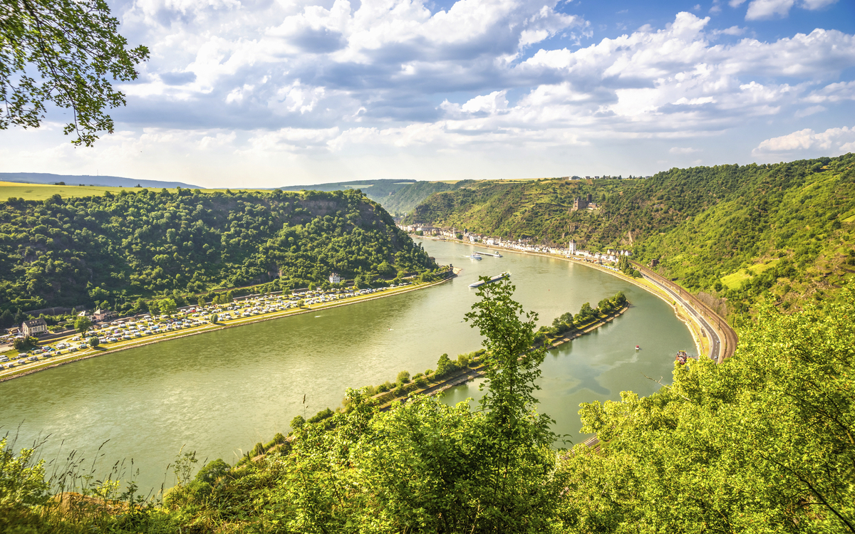 Rhein bei St. Goarshausen, Deutschland