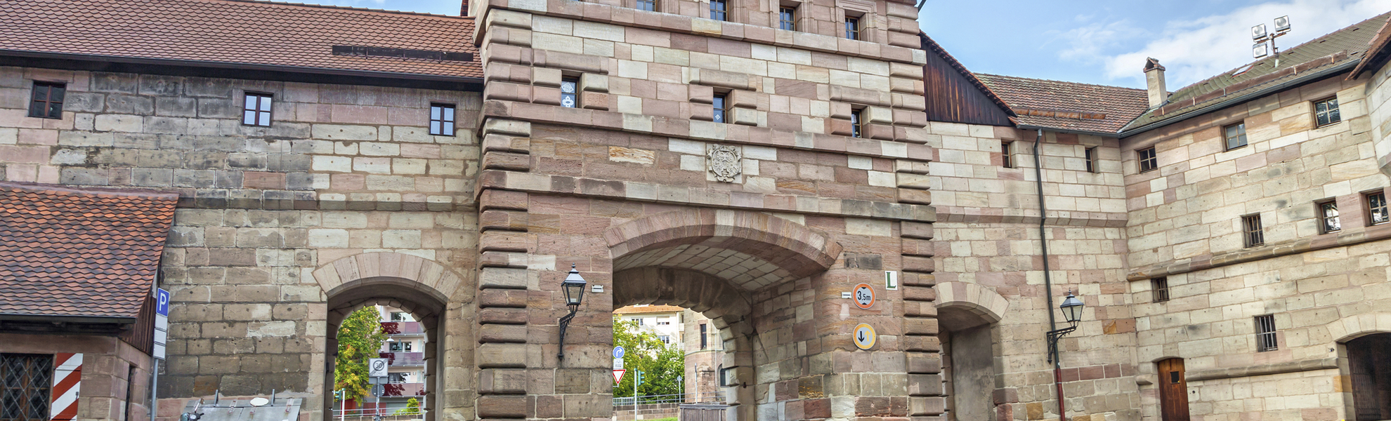 Die Stadtmauer von Nuernberg, Deutschland