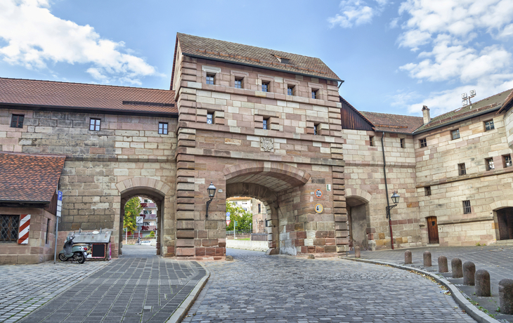 Die Stadtmauer von Nuernberg, Deutschland