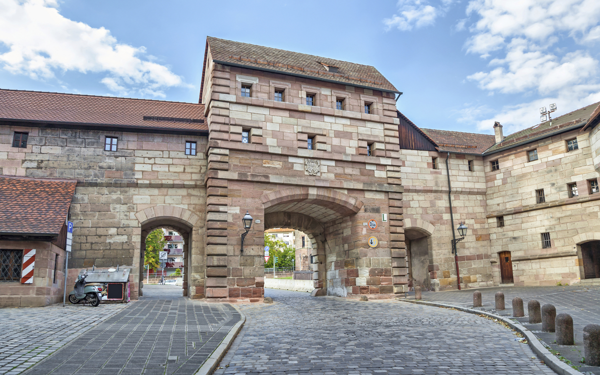 Die Stadtmauer von Nuernberg, Deutschland