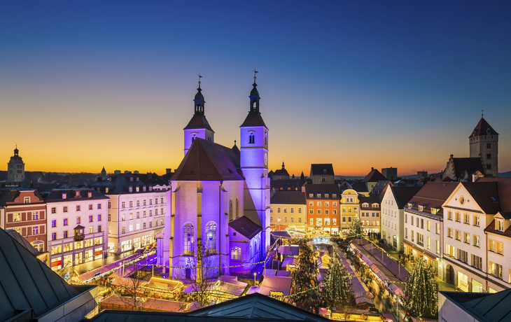 Weihnachtsmarkt in Regensburg, Deutschland